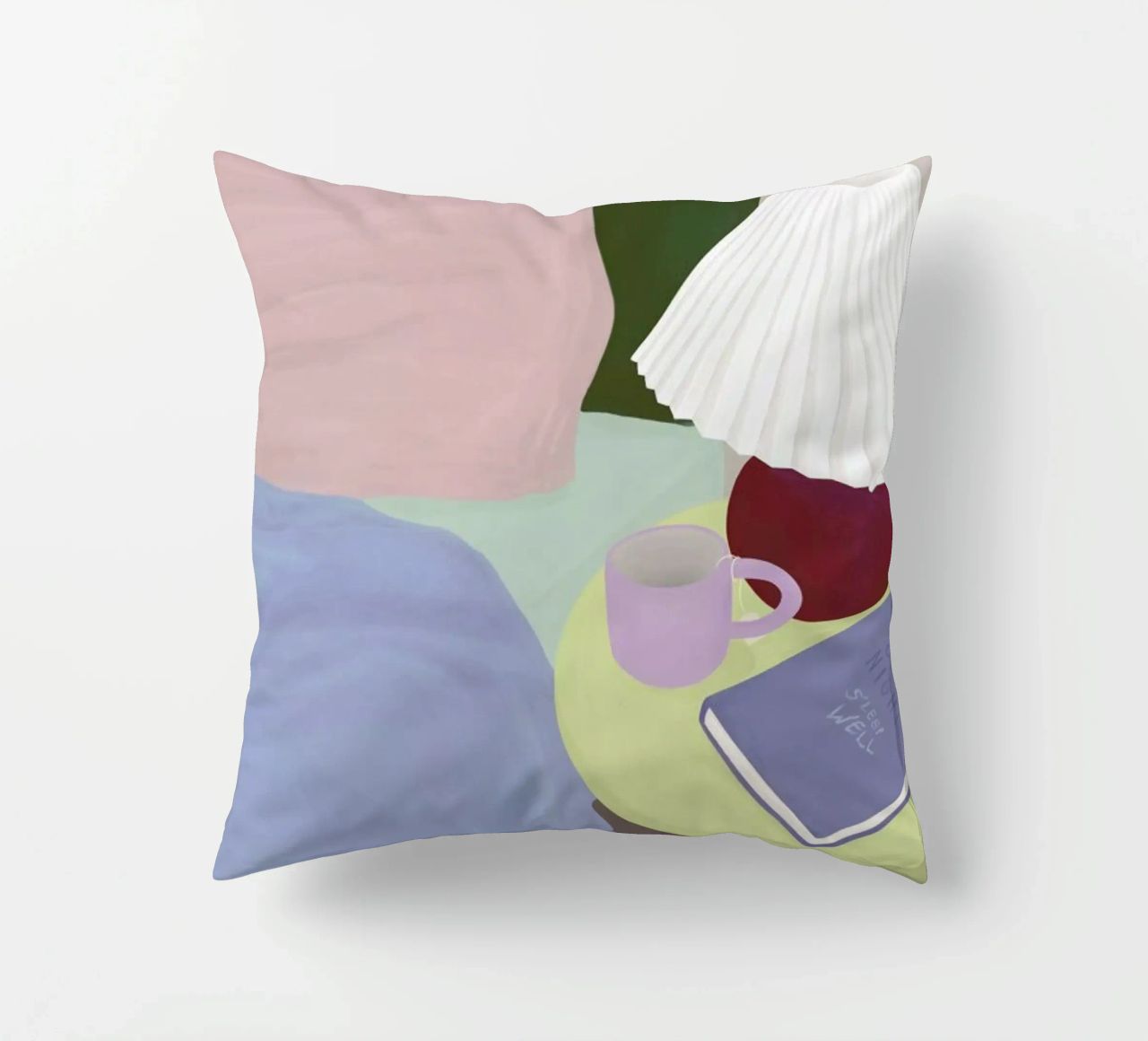 Sleep Well decorative cushion by Frauke Schyroki