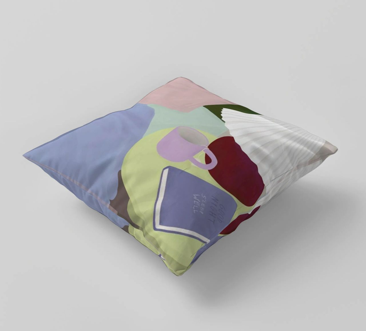 Sleep Well decorative cushion by Frauke Schyroki