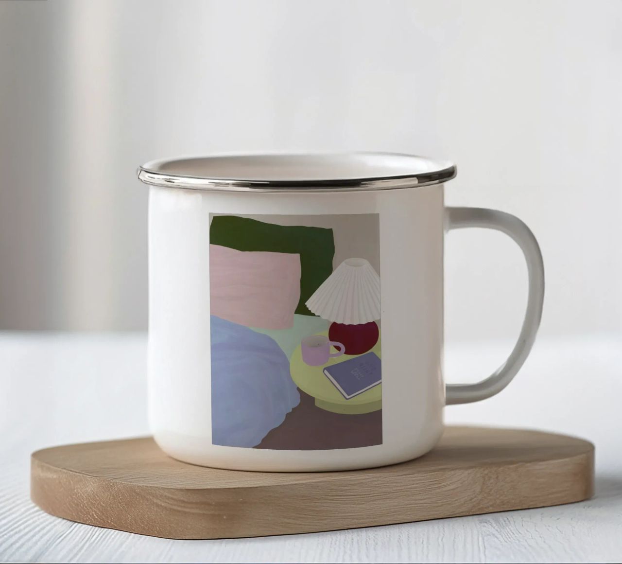 Sleep Well tazza in smalto da Frauke Schyroki