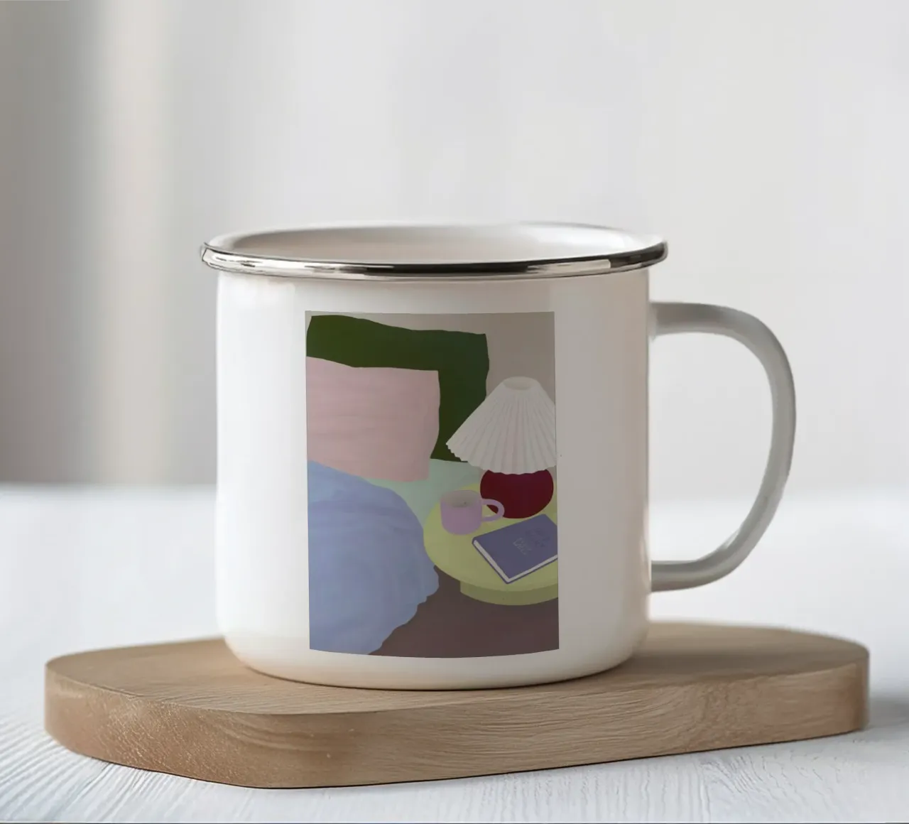 Sleep Well tazza in smalto da Frauke Schyroki
