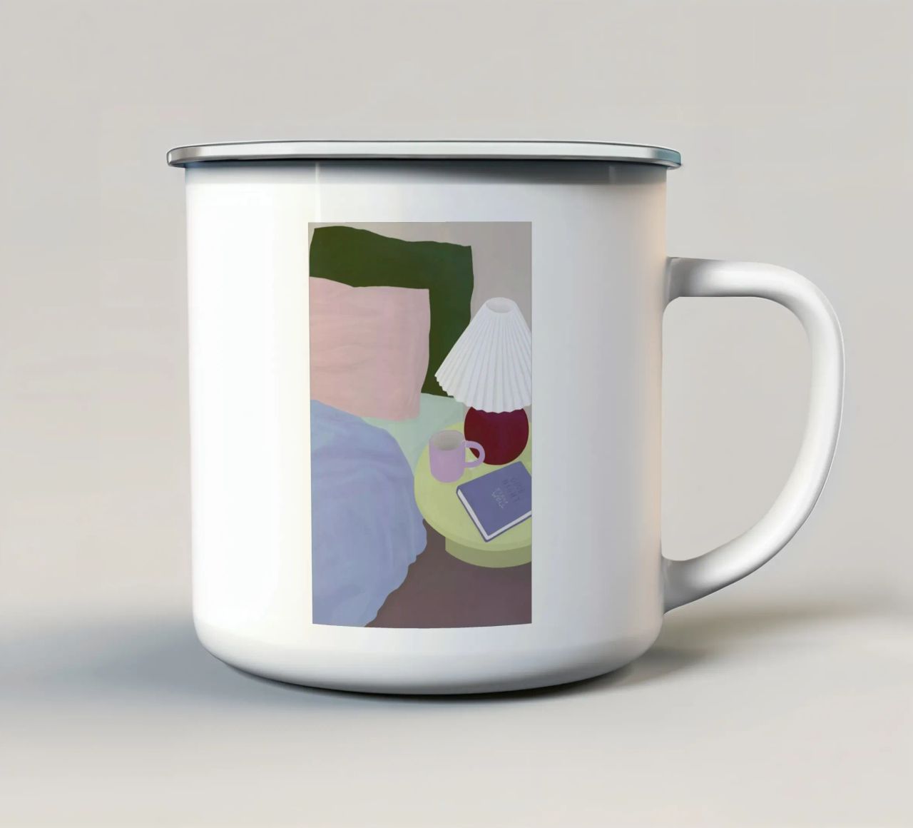 Sleep Well tazza in smalto da Frauke Schyroki