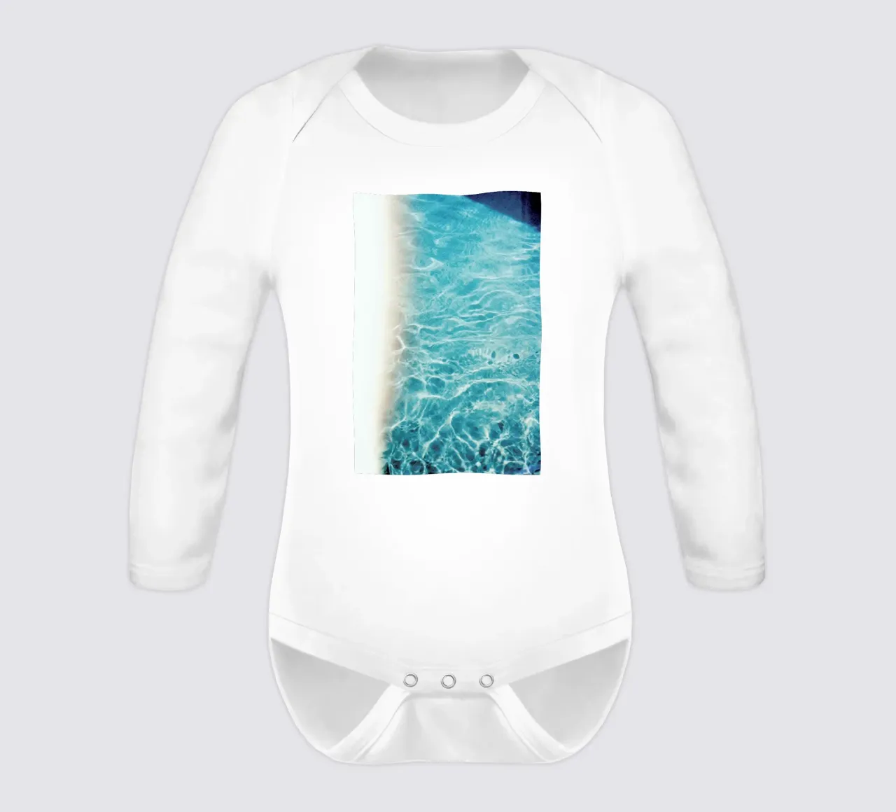 Analog Series Pool In Summer body neonato maniche lunghe da Sebastian Hilgetag