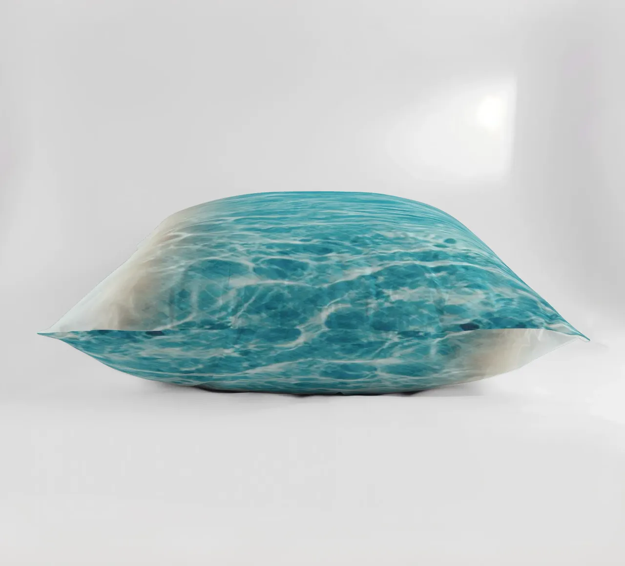 Analog Series Pool In Summer Kissen von Sebastian Hilgetag