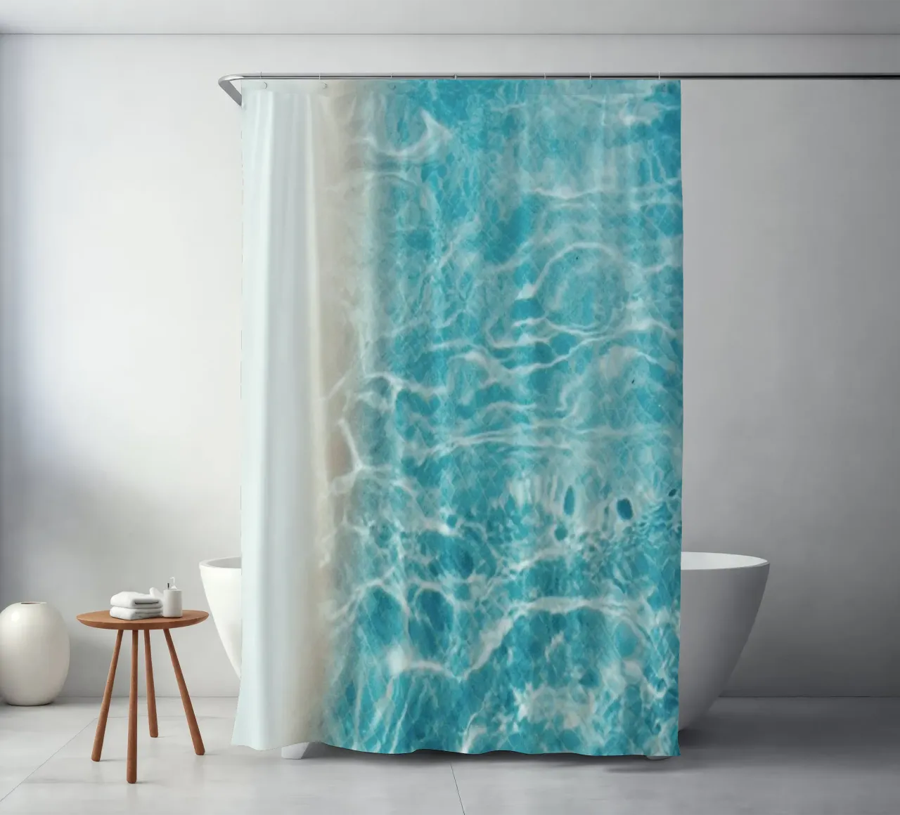 Analog Series Pool In Summer tenda da doccia da Sebastian Hilgetag