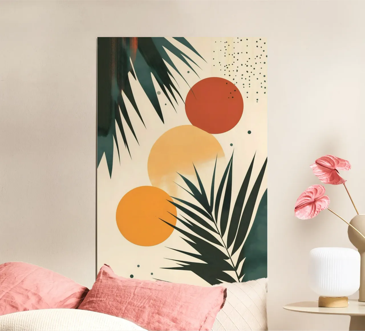 Palm fronds abstract art poster by Studio Verde