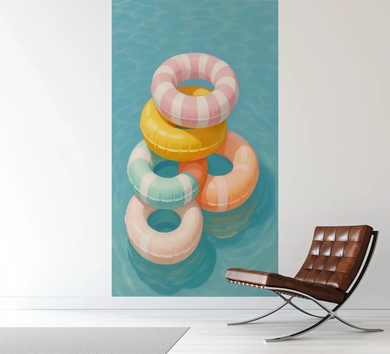 Stacked Swim Rings photo wallpaper by Attaboy Dsgn