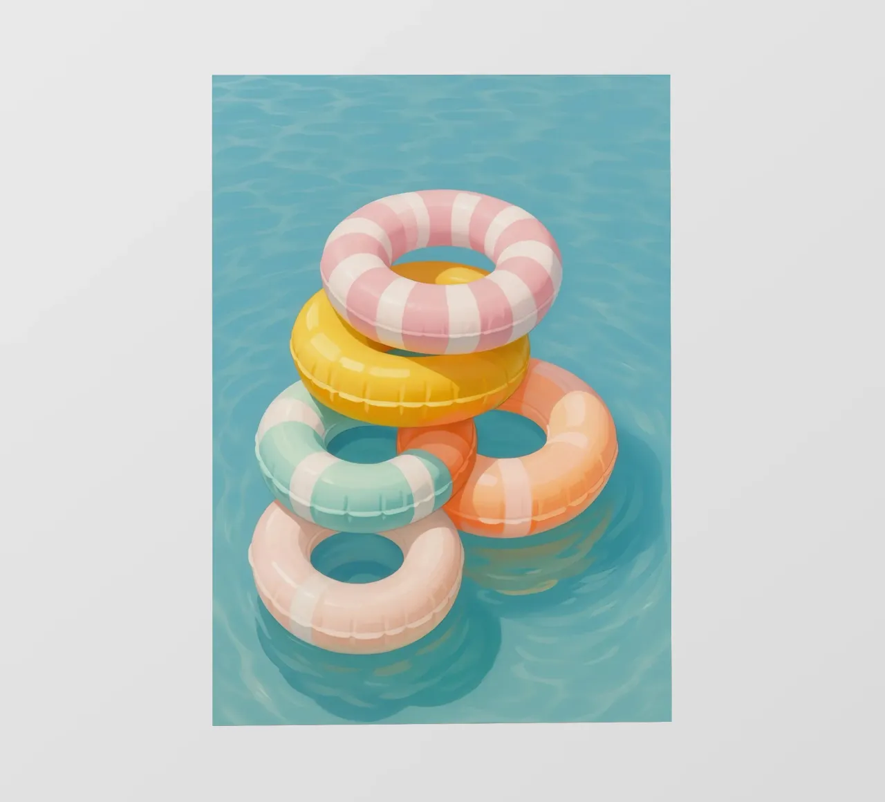 Stacked Swim Rings photo wallpaper by Attaboy Dsgn