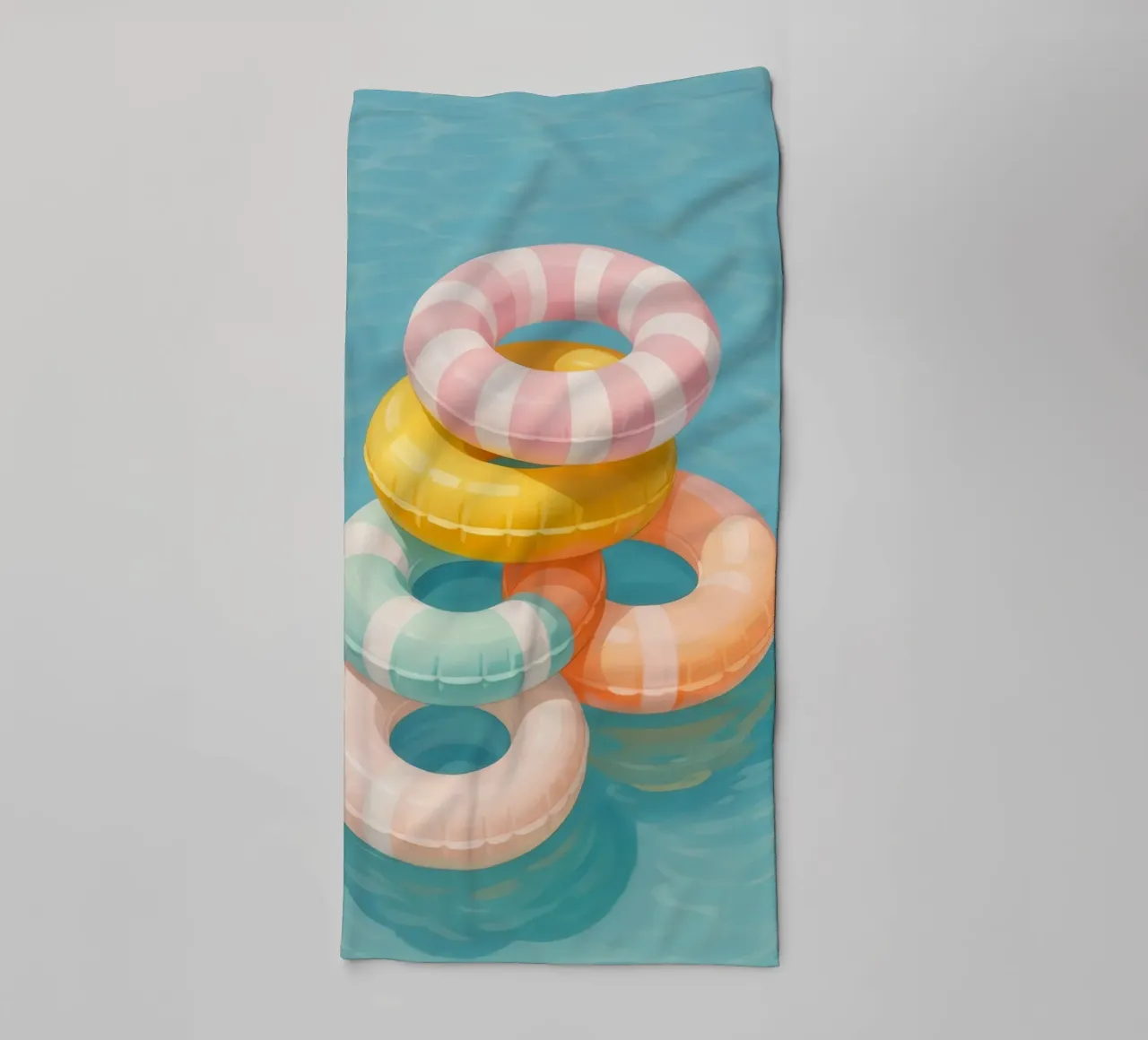 Stacked Swim Rings asciugamano da bagno da Attaboy Dsgn