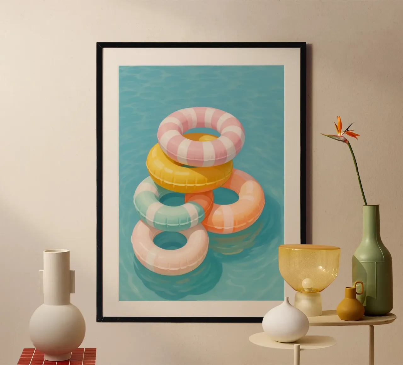 Stacked Swim Rings carta hahnemühle da Attaboy Dsgn