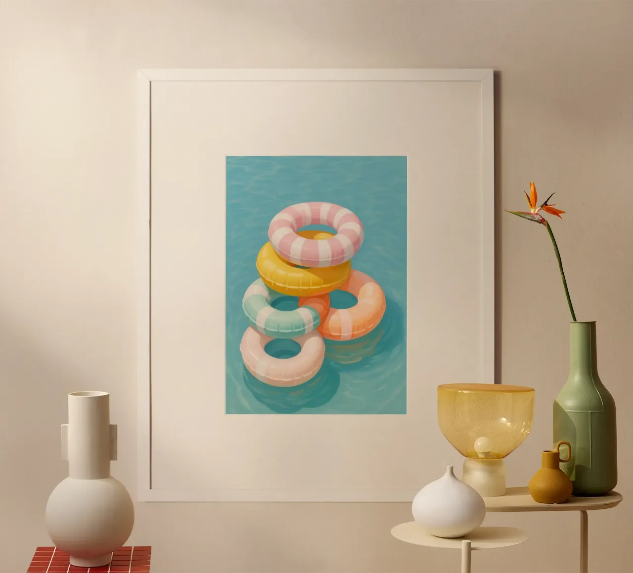 Stacked Swim Rings carta hahnemühle da Attaboy Dsgn