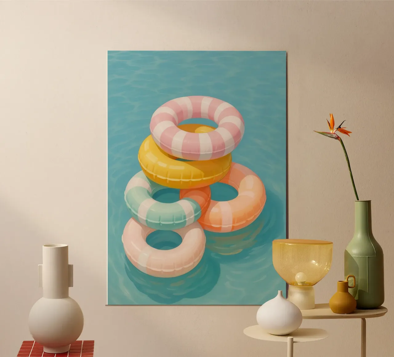 Stacked Swim Rings carta hahnemühle da Attaboy Dsgn