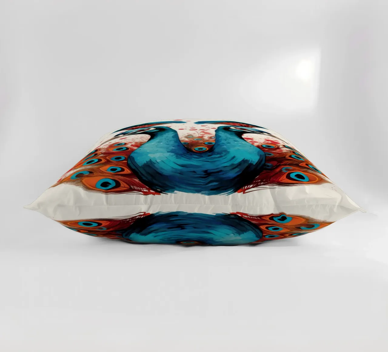 Retro Peacock Duo cuscino da Funny Animals
