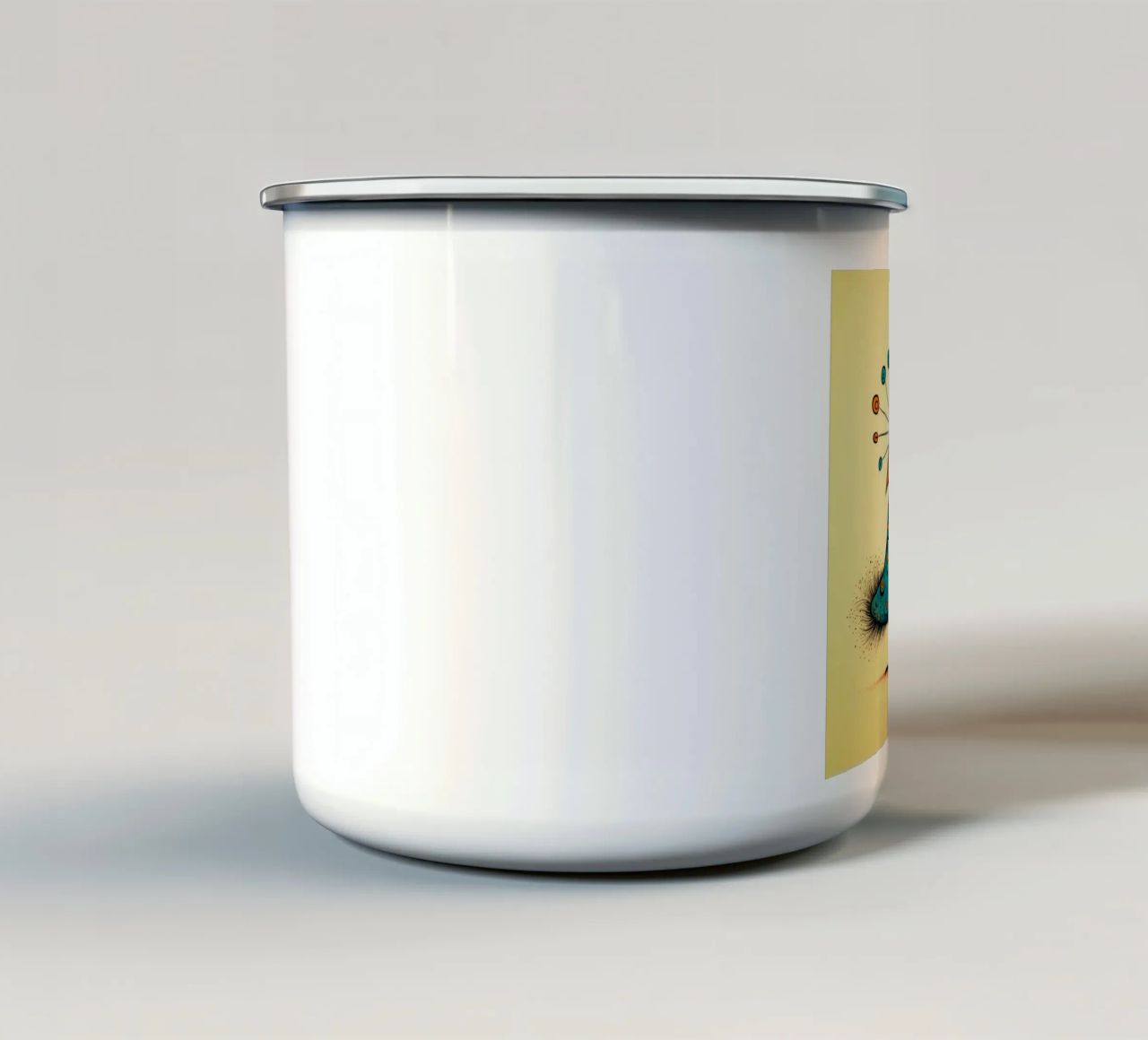 Retro Peacock Duo tazza in smalto da Funny Animals
