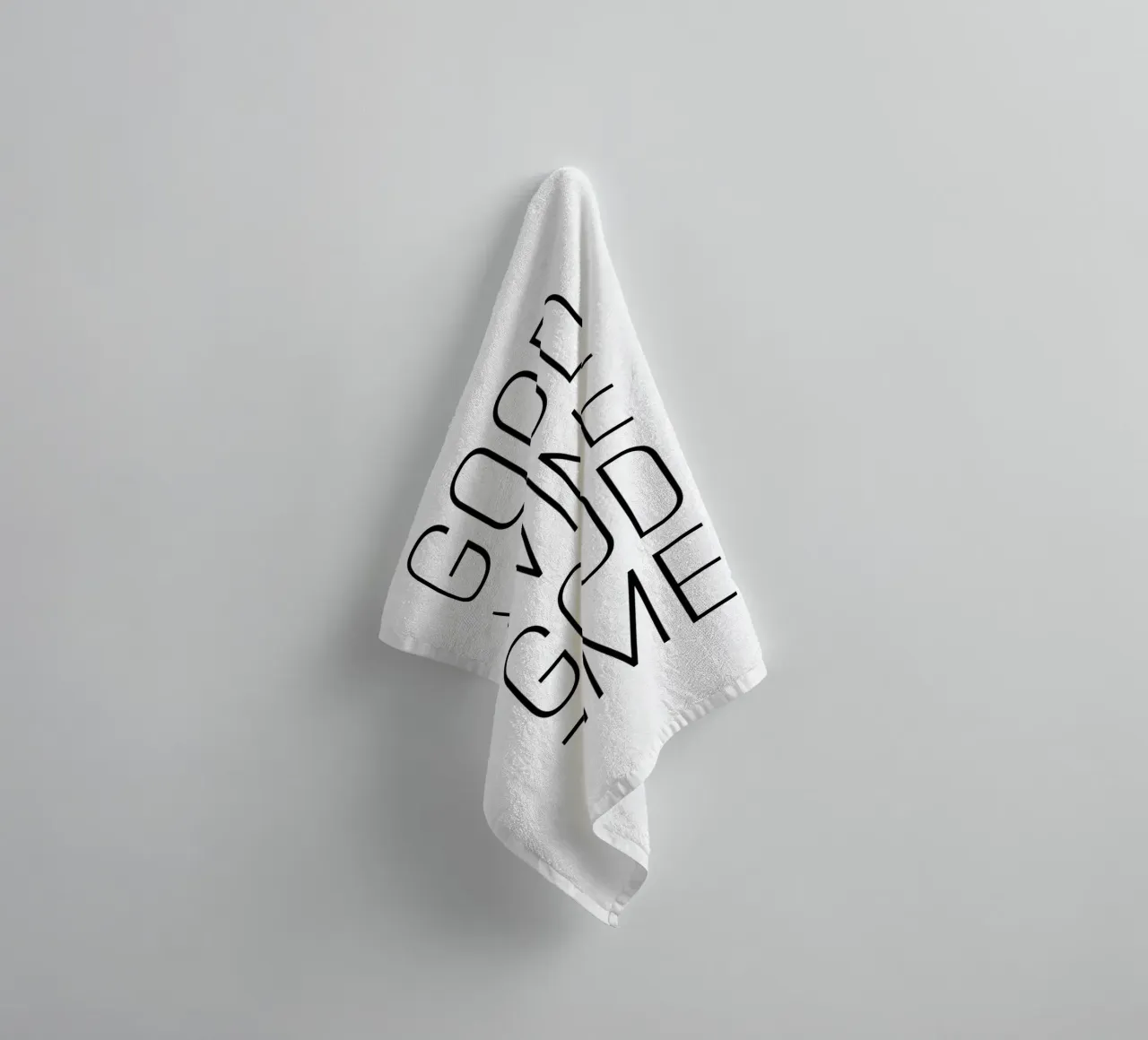 Good Wine Good Time minimalistisch asciugamano da bagno da Typo Designs