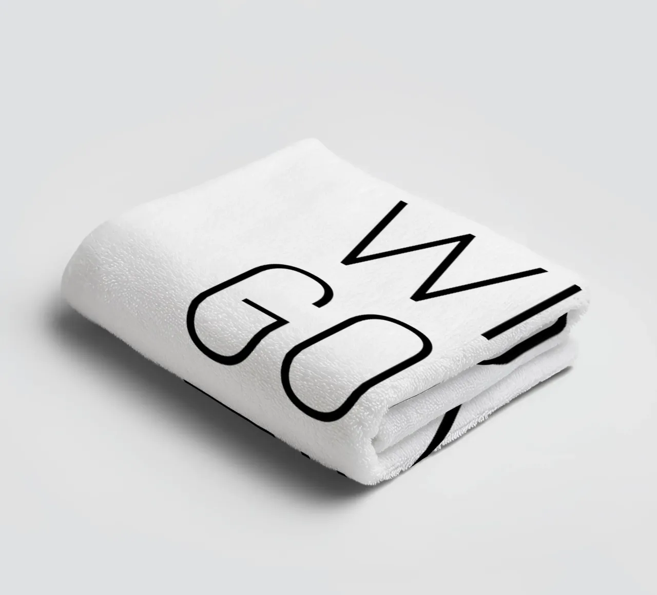 Good Wine Good Time minimalistisch asciugamano da bagno da Typo Designs