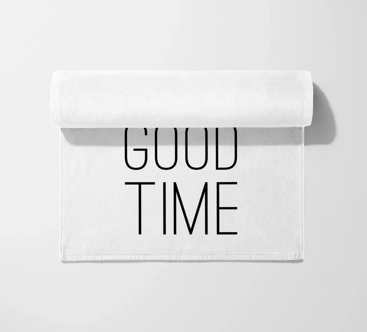 Good Wine Good Time minimalistisch telo mare da Typo Designs