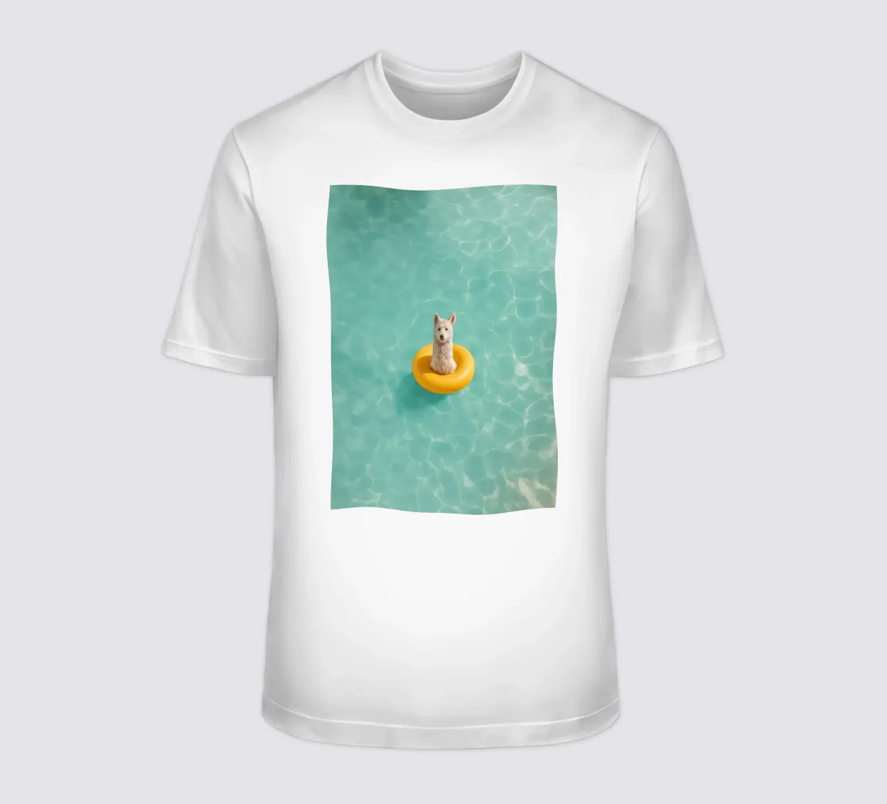 Llama in Pool t-shirt da Attaboy Dsgn