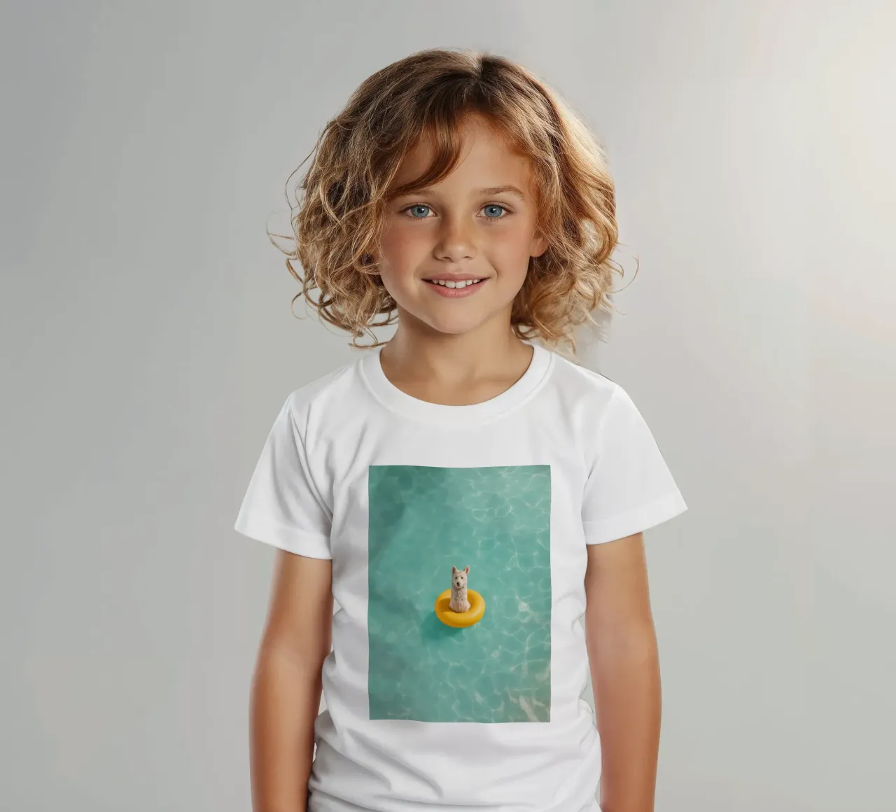 Llama in Pool t-shirt bambini da Attaboy Dsgn