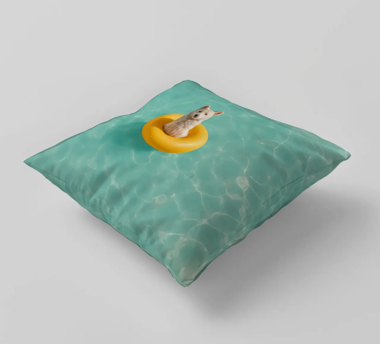 Llama in Pool cuscino da Attaboy Dsgn