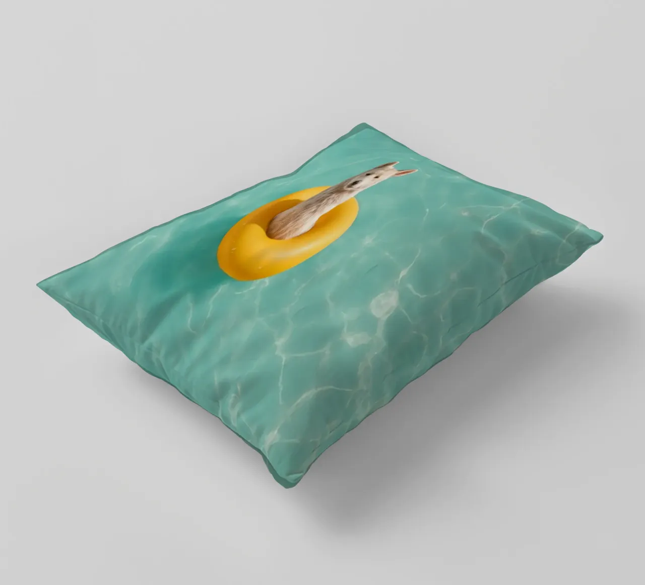 Llama in Pool cuscino da Attaboy Dsgn