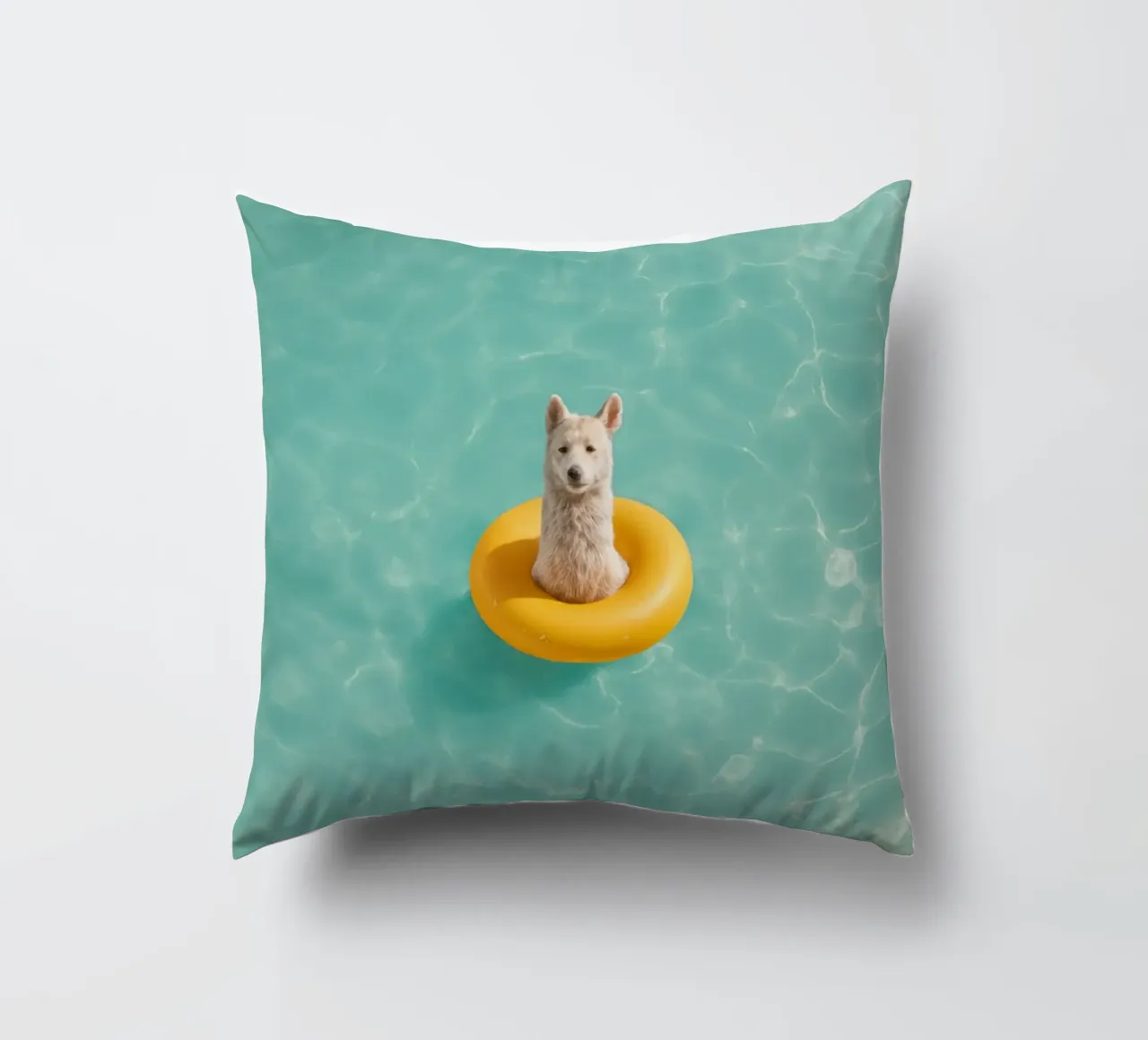 Llama in Pool cuscino da Attaboy Dsgn