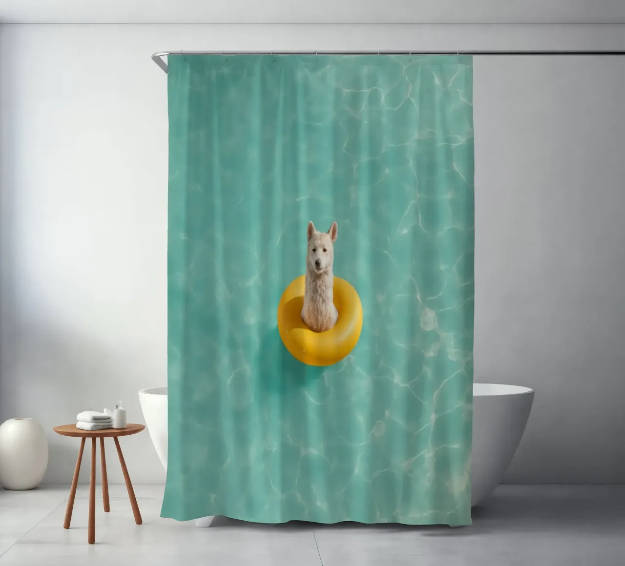 Llama in Pool tenda da doccia da Attaboy Dsgn