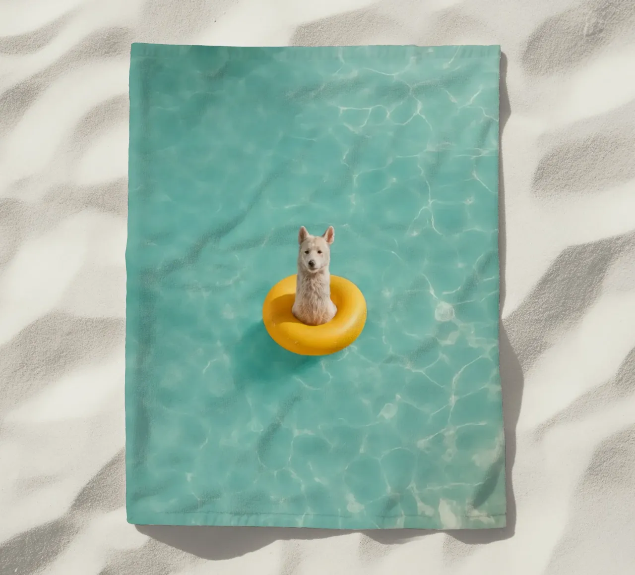 Llama in Pool telo mare da Attaboy Dsgn