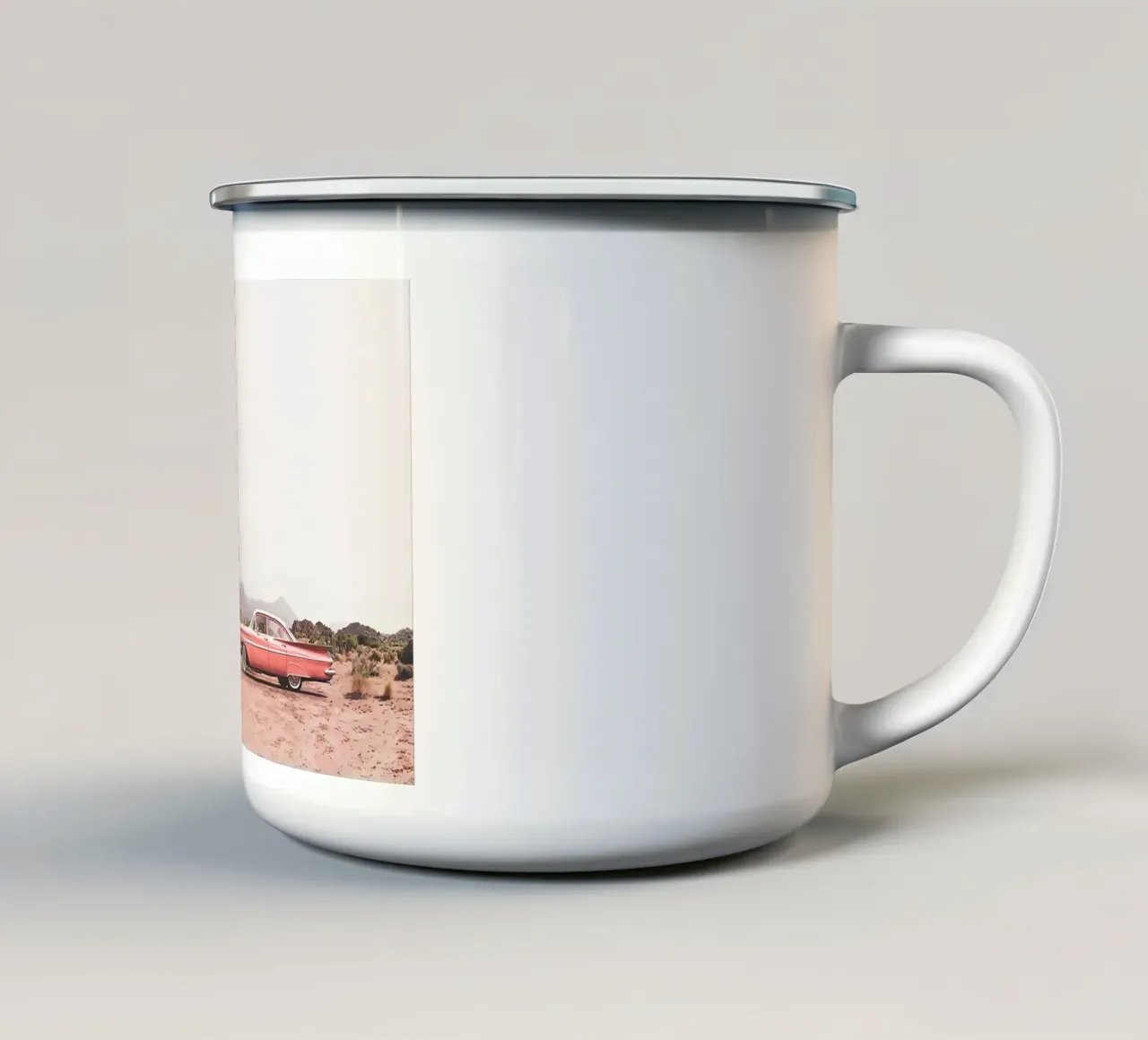 Auto del deserto tazza in smalto da Connie shop