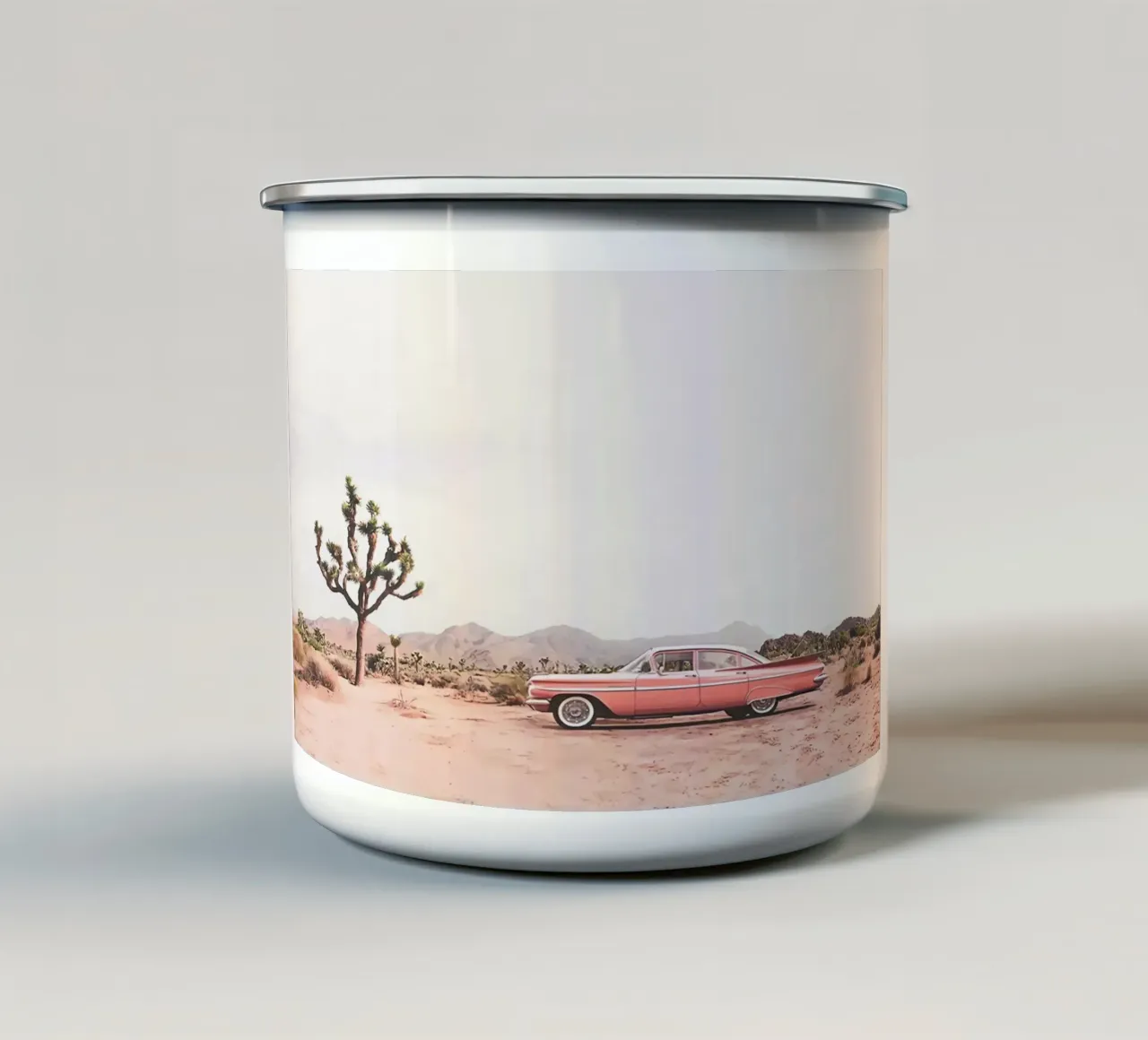 Auto del deserto tazza in smalto da Connie shop