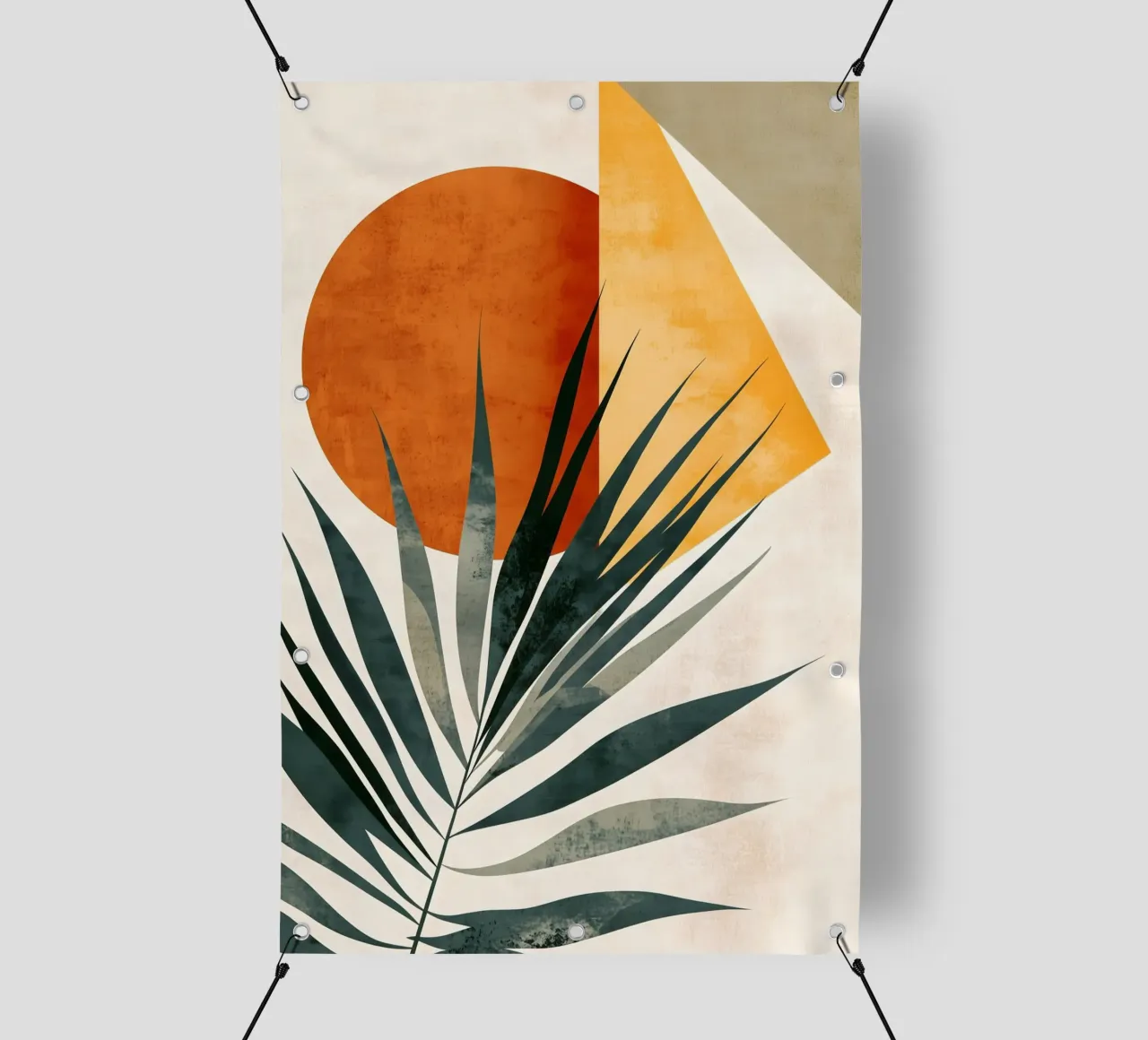 palm fronds botany abstract art pvc cover by Studio Verde