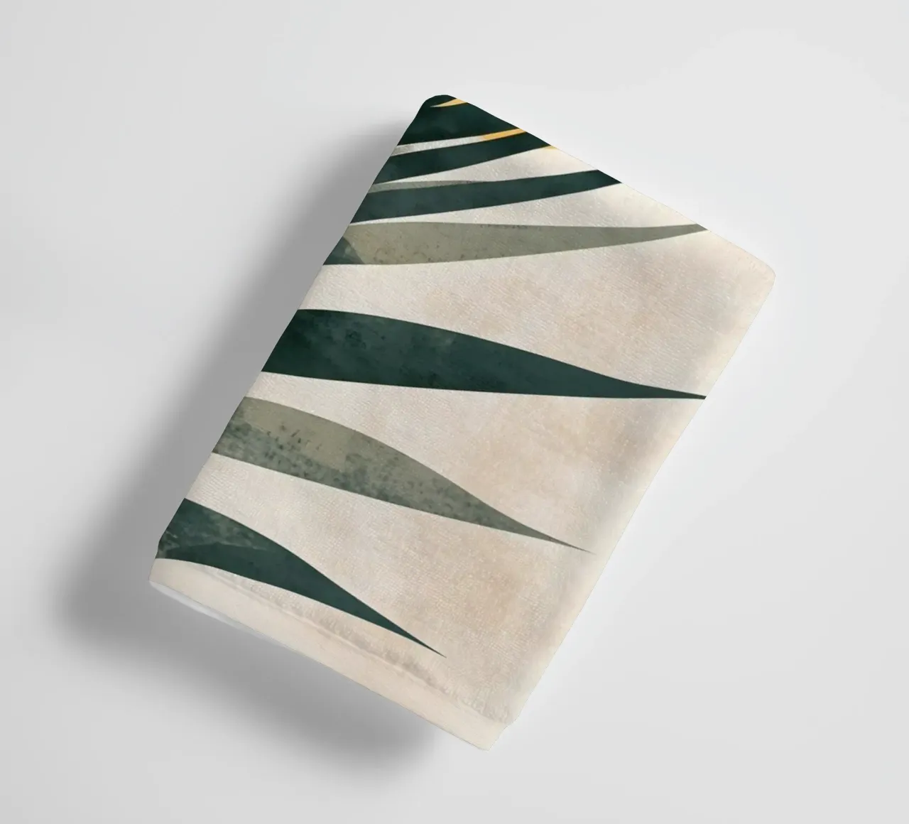 palm fronds botany abstract art towel by Studio Verde