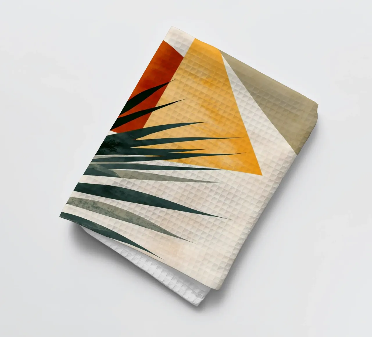 Palmwedel Botanik abstrakte Kunst Geschirrtuch von Studio Verde