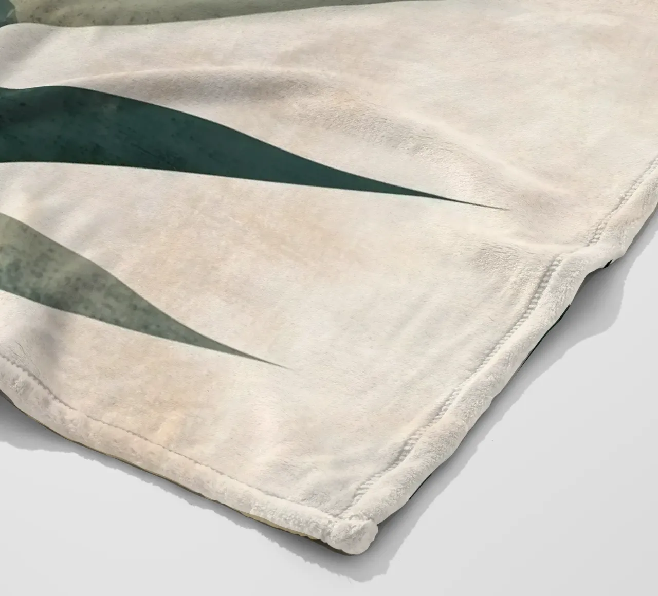 palm fronds botany abstract art fleece blanket by Studio Verde