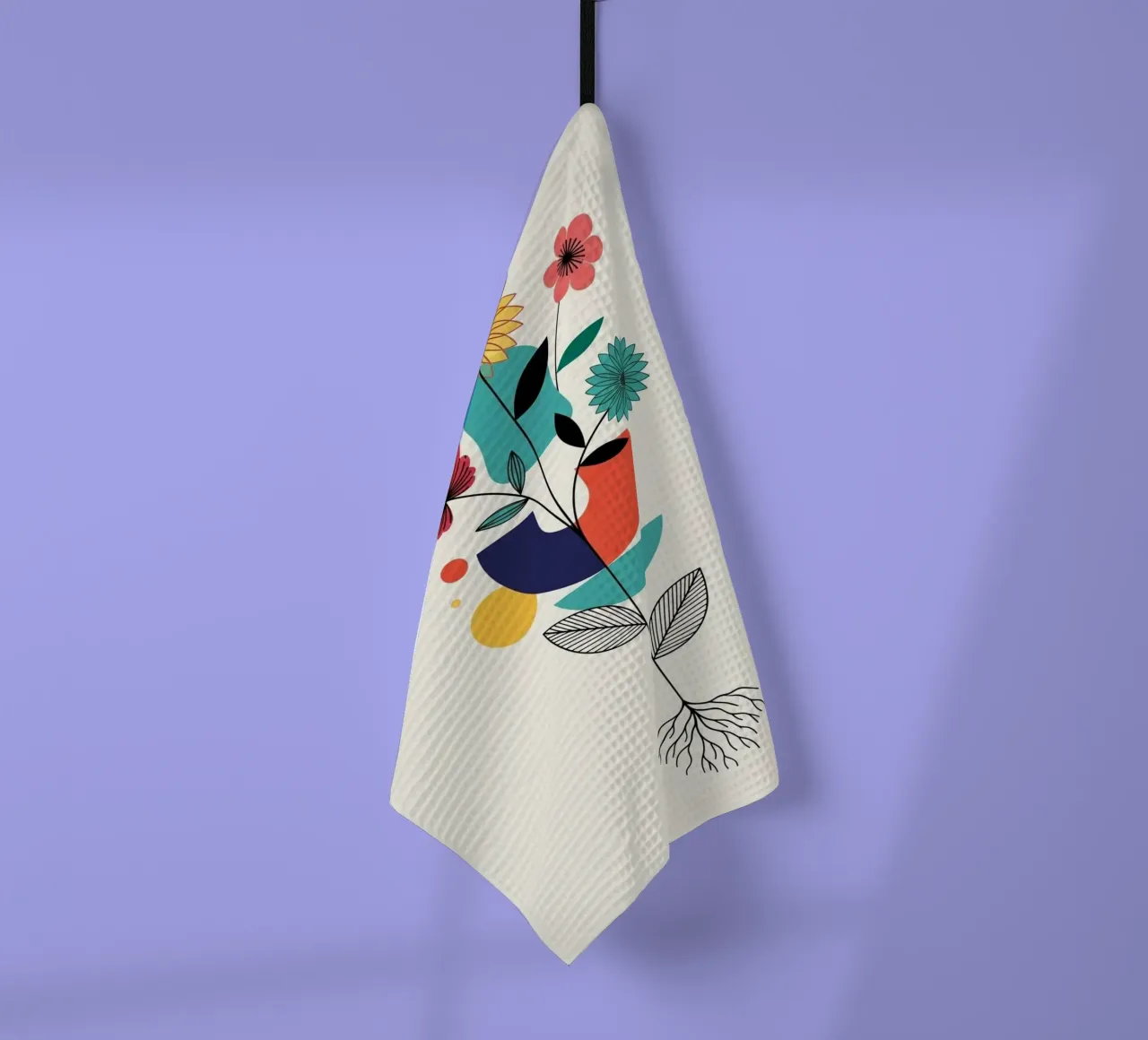 Floral bauhaus #075: Creative Growth Geschirrtuch von Zen Design