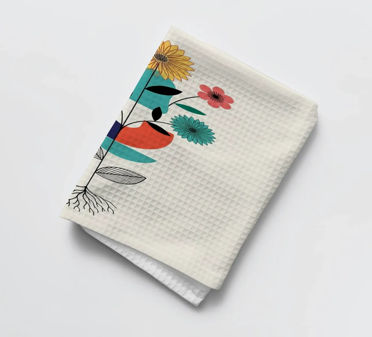 Floral bauhaus #075: Creative Growth Geschirrtuch von Zen Design