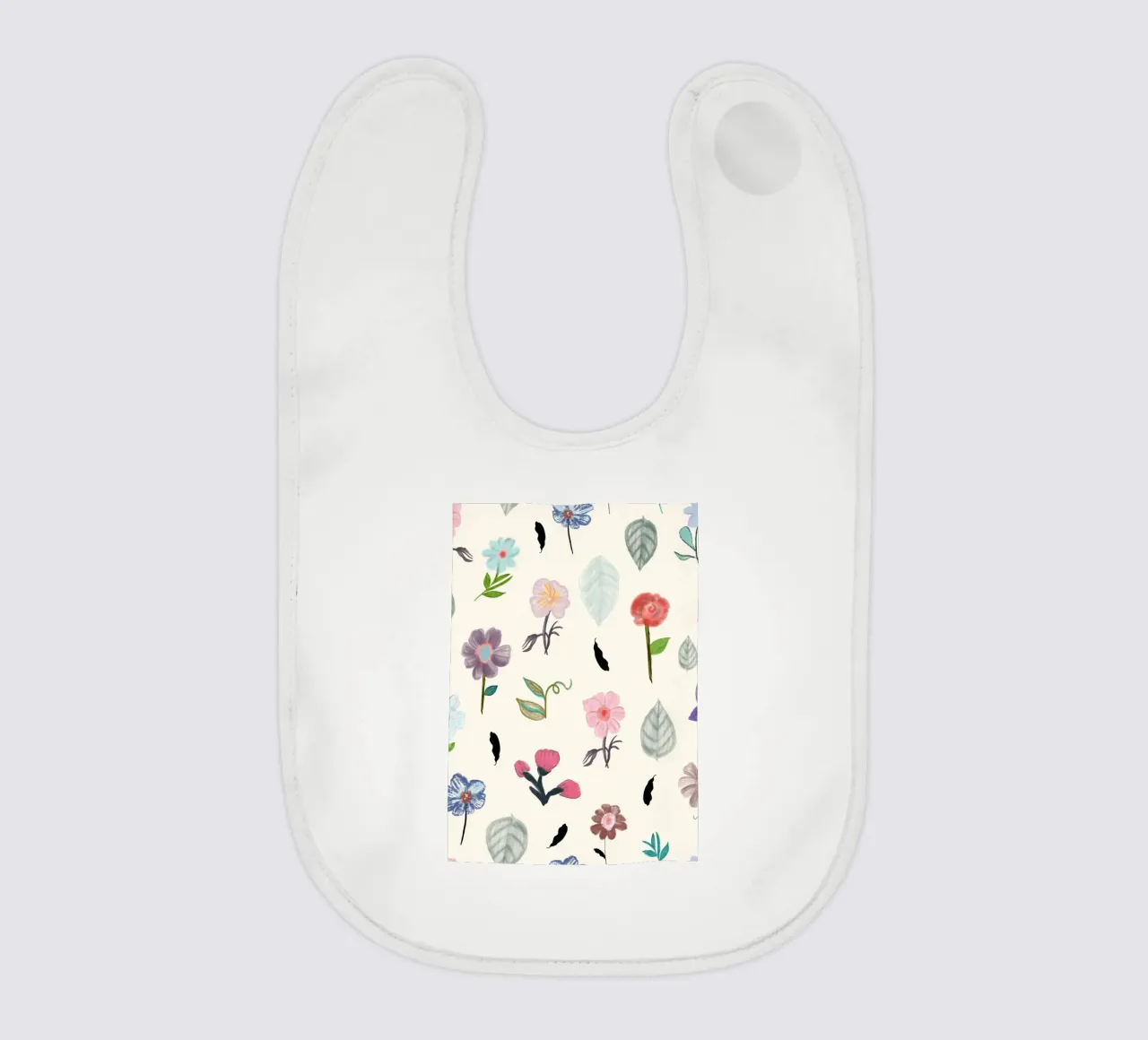 Delicate pressed floral pattern bavaglino da gulsengunel