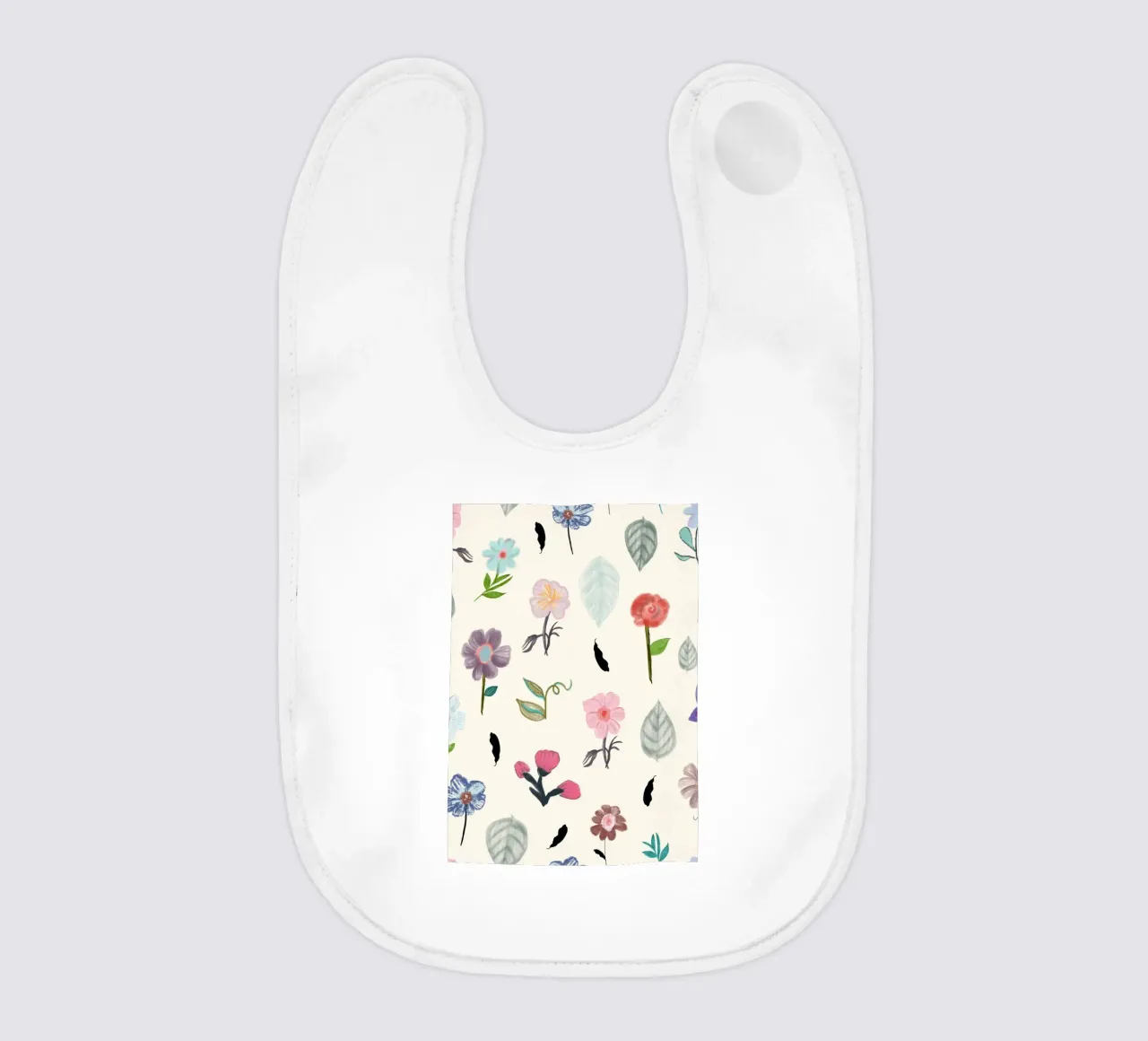 Delicate pressed floral pattern bavaglino da gulsengunel