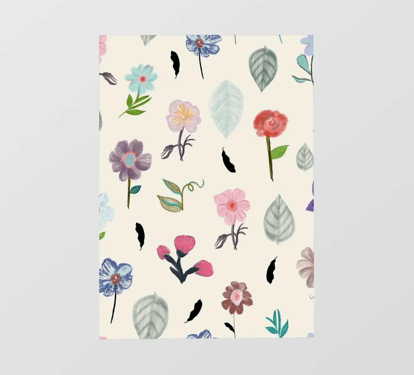 Delicato motivo floreale stampato pellicola backlit da gulsengunel