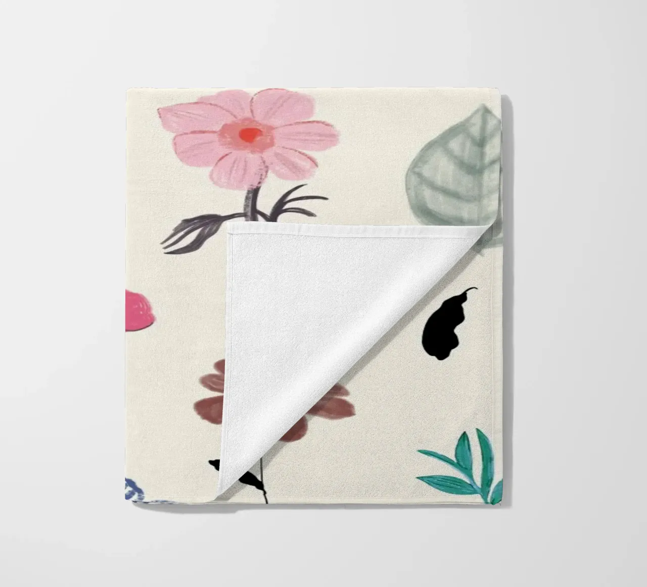 Delicato motivo floreale stampato telo mare da gulsengunel