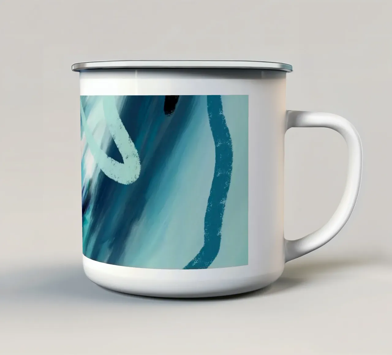 La mer 2 tazza in smalto da Petra Lang