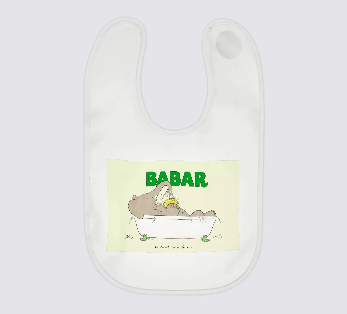 Babar Bathtime 2 bavaglino da Little Flourishes