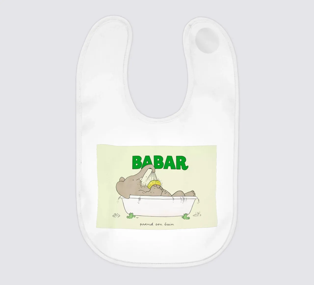 Babar Bathtime 2 bavaglino da Little Flourishes