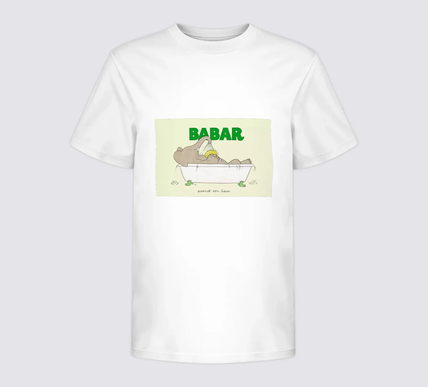 Babar Bathtime 2 t-shirt bambini da Little Flourishes