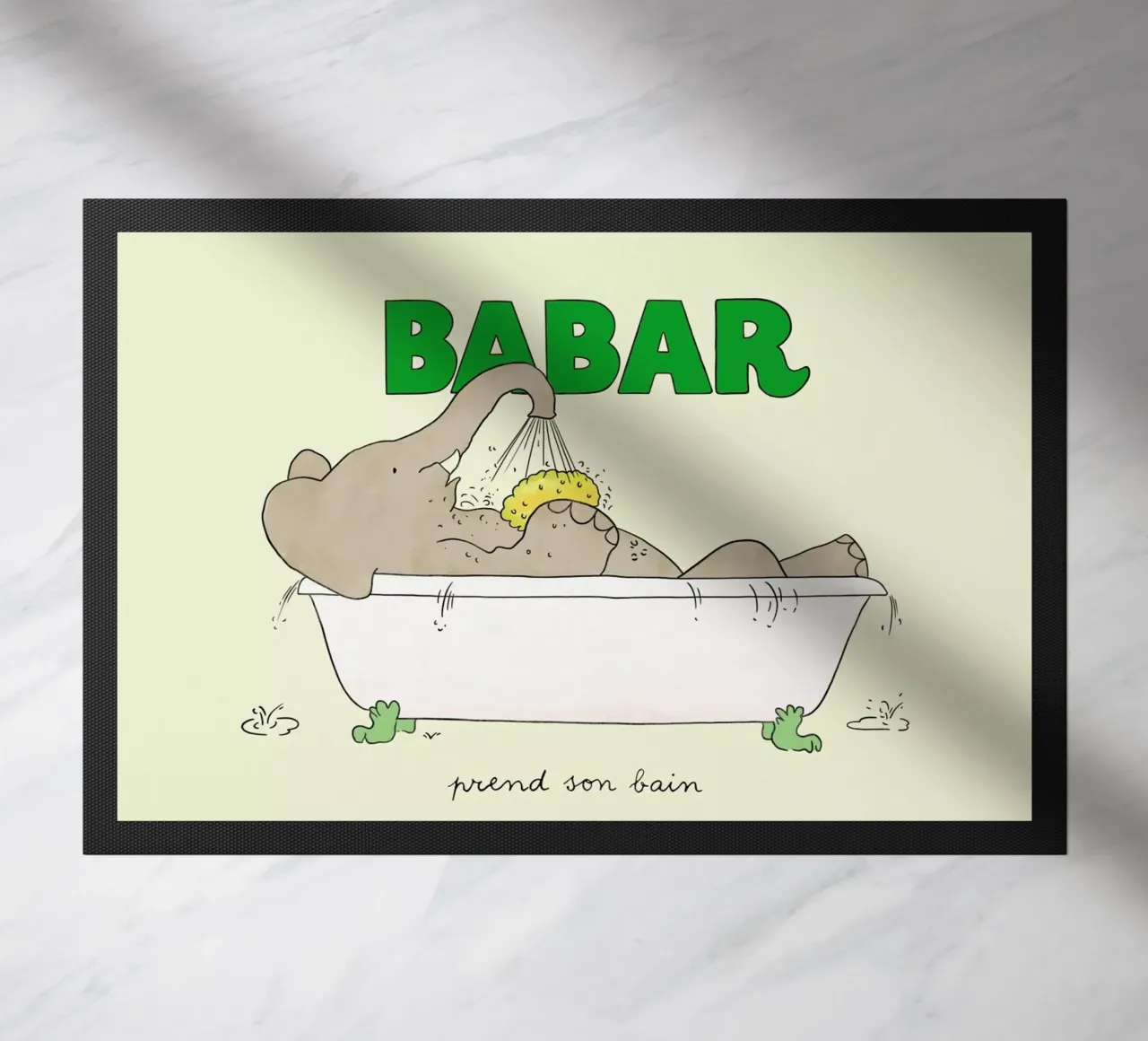 Babar Bathtime 2 zerbino da Little Flourishes
