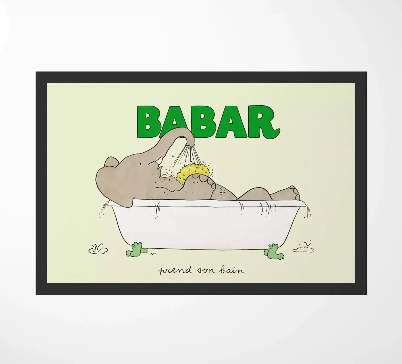 Babar Bathtime 2 zerbino da Little Flourishes