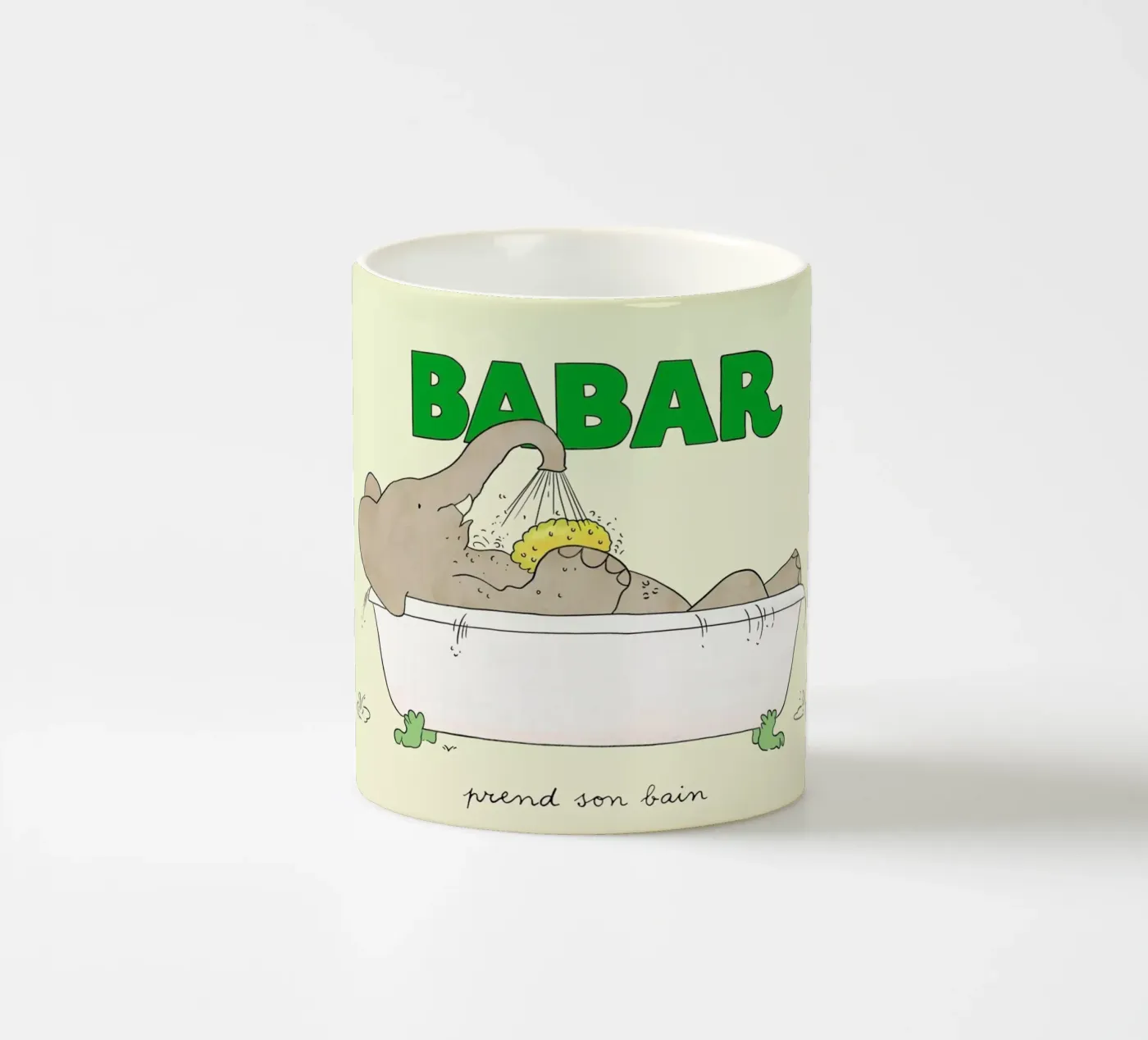 Babar Bathtime 2 ceramic mug by Little Flourishes