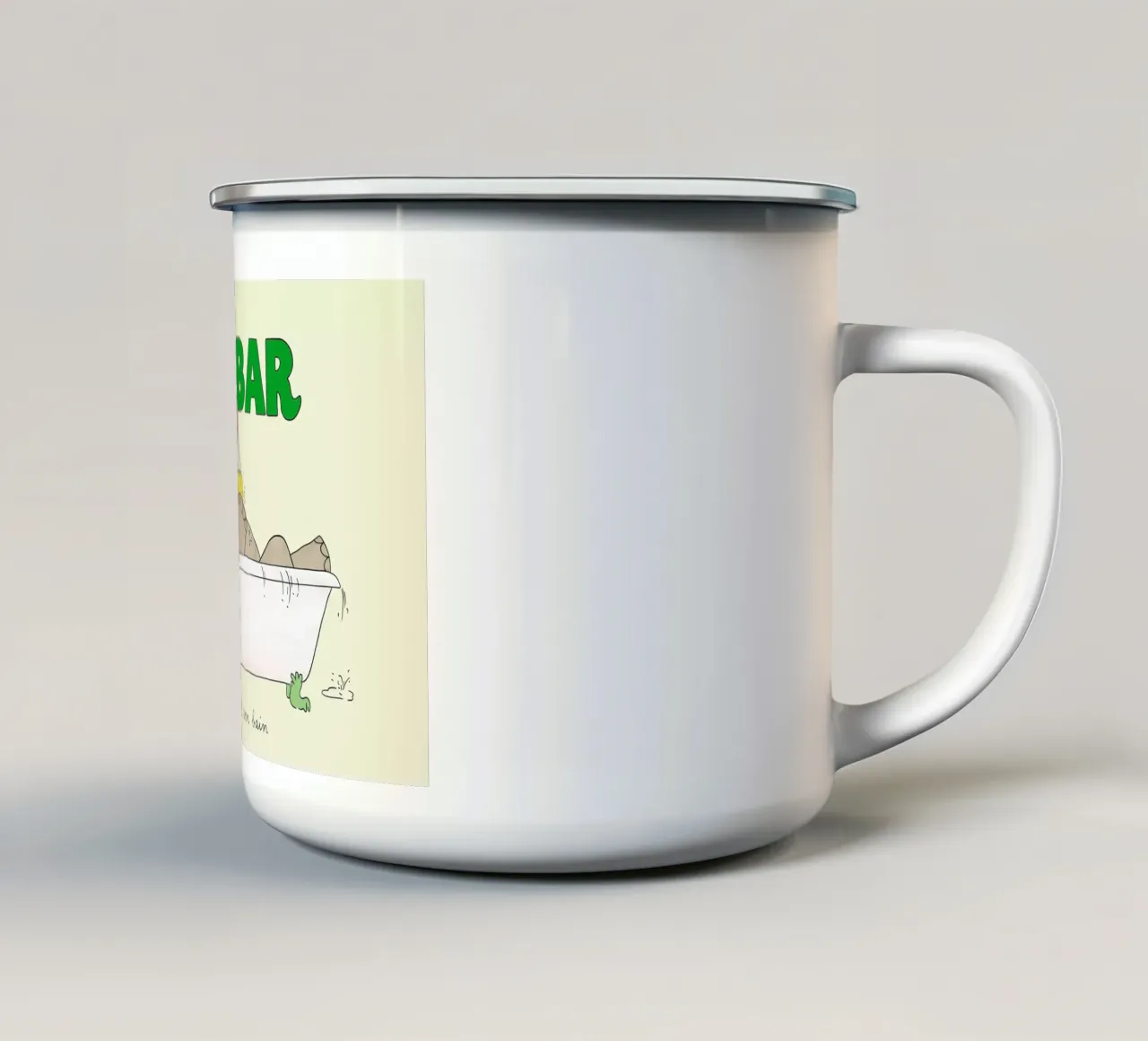 Babar Bathtime 2 tazza in smalto da Little Flourishes