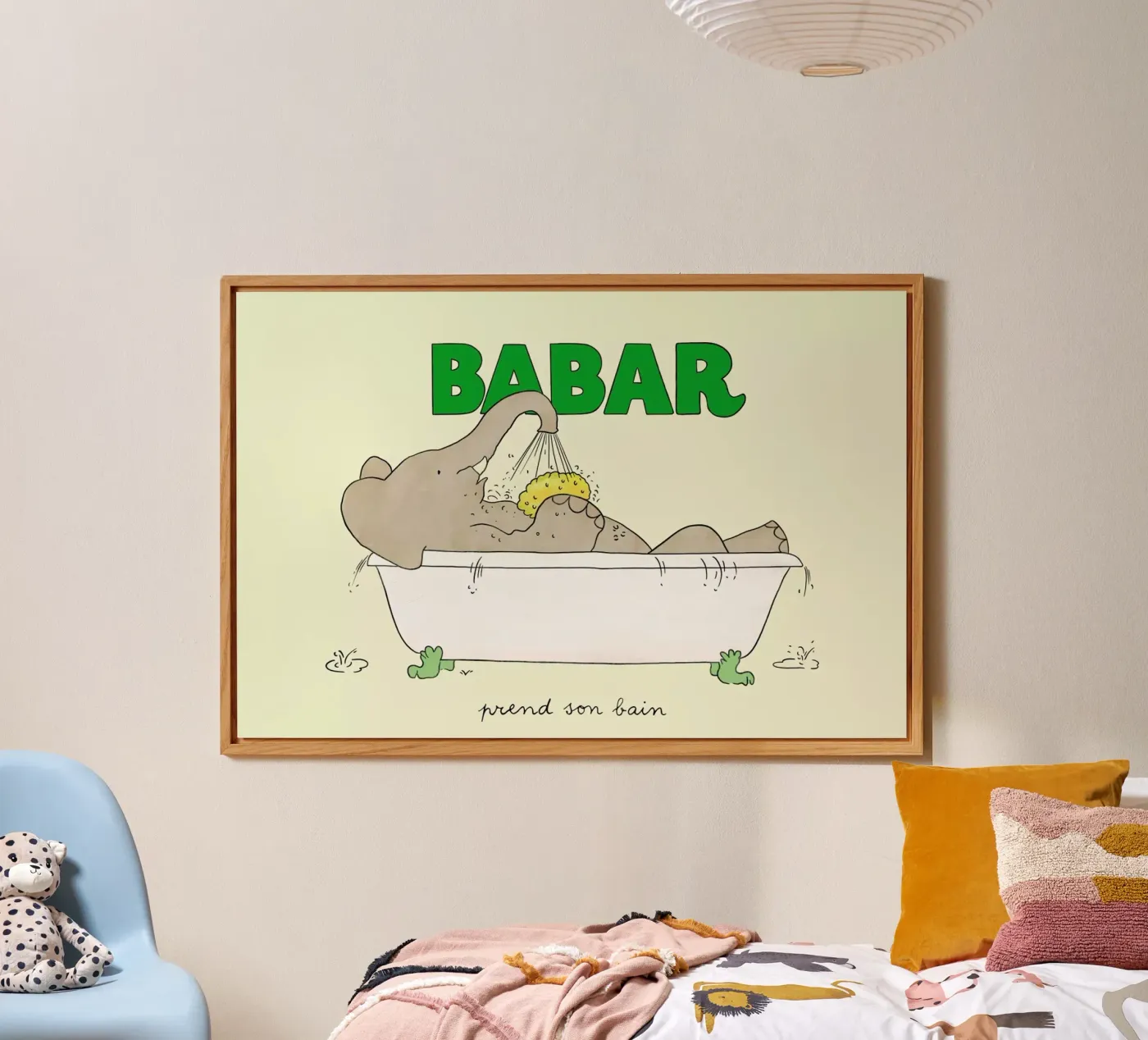Babar Bathtime 2 pannello forex da Little Flourishes