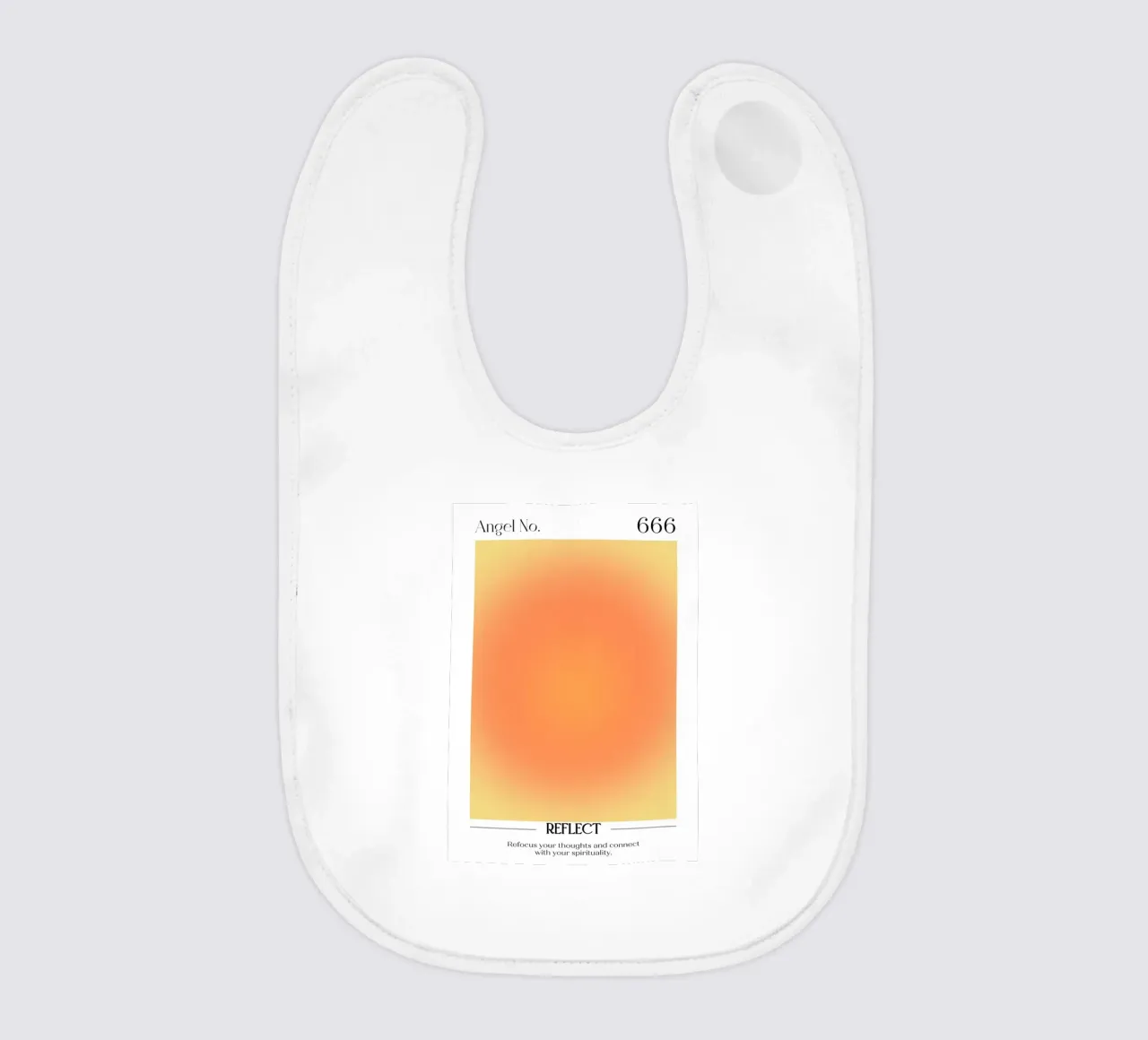 Angelo numero 666 Aura Aura Gradient Print - Arte spirituale bavaglino da homdeco