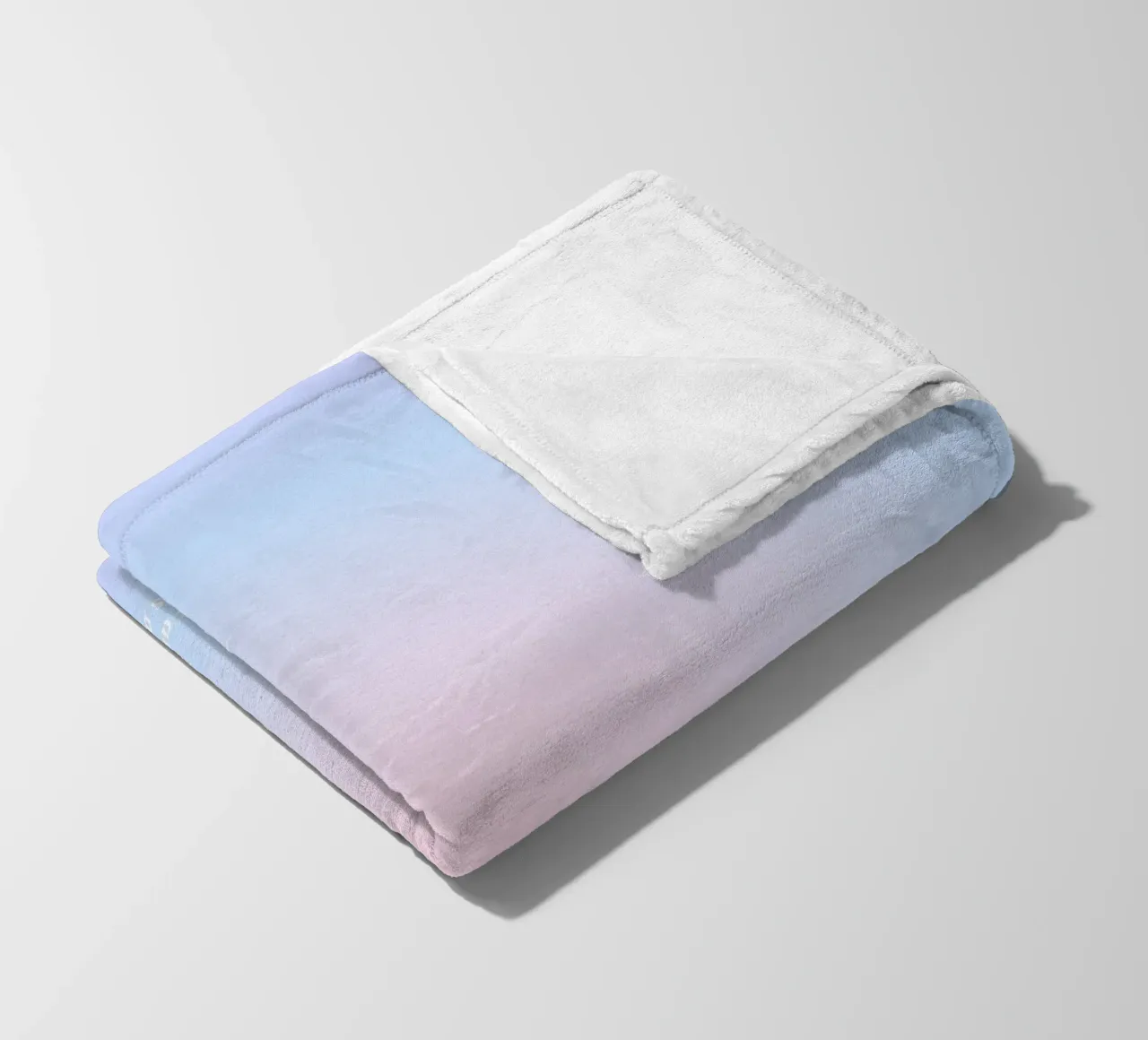 Numero dell'angelo 333 Aura Gradient Print - Supporto e percorso coperta in pile da homdeco